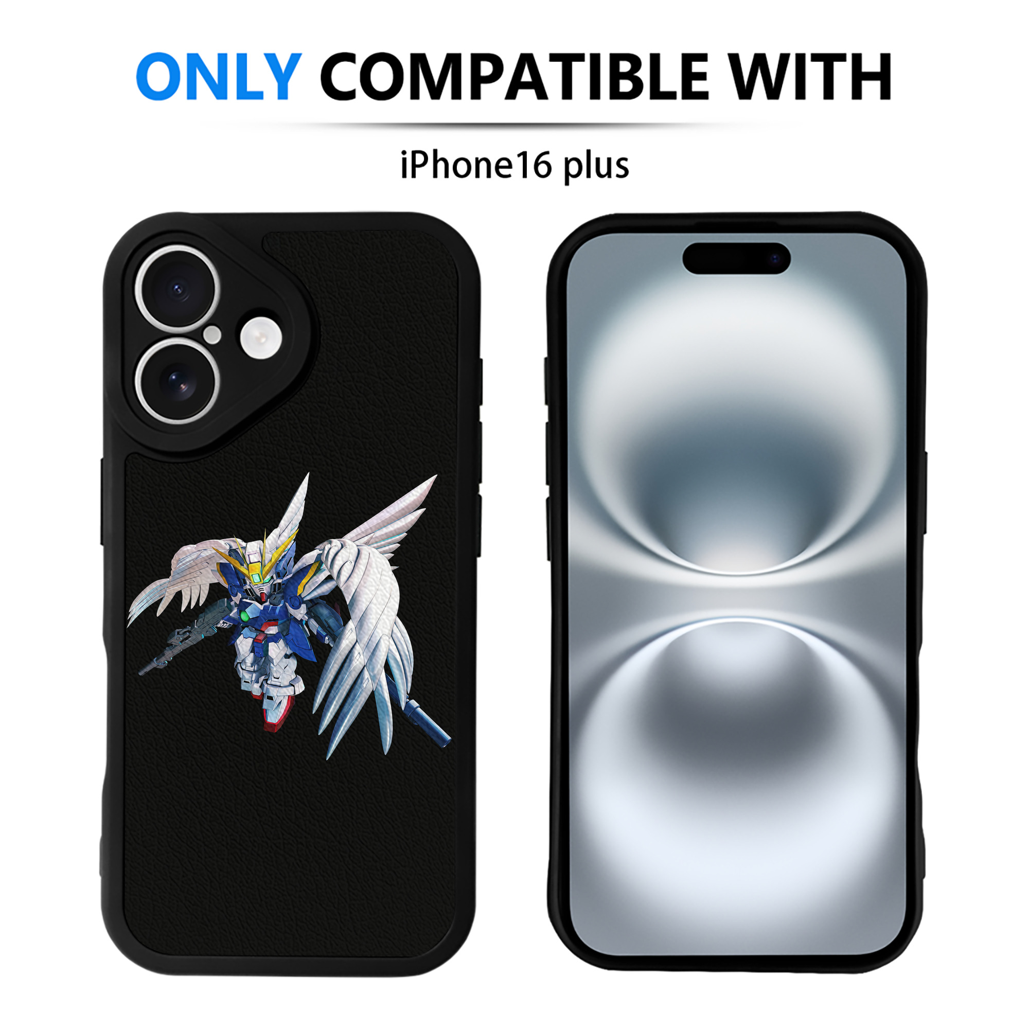 （画像用） 機動戦士ガンダム Mobile Suit Gundam 【iPhone 16シリーズ対応】シリコンスマホケース（レザー調） 材質：シリコン